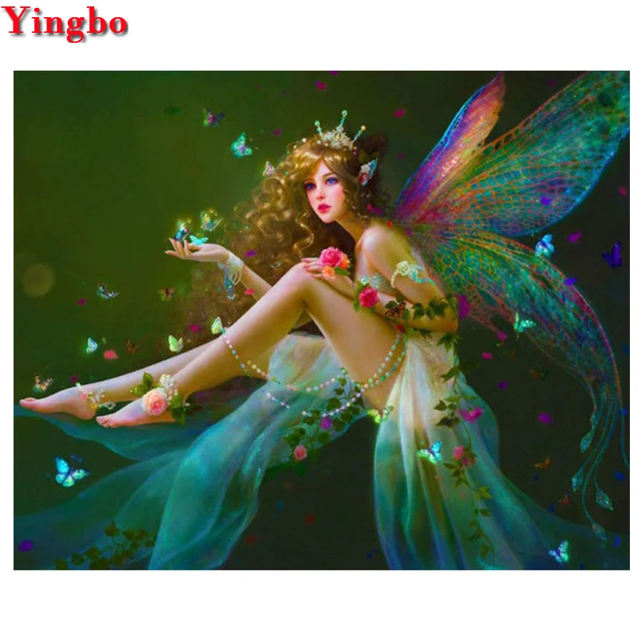 Ying bo оптовая торговля 5D Сделай Сам Алмазная картина мультяшная Фея полный