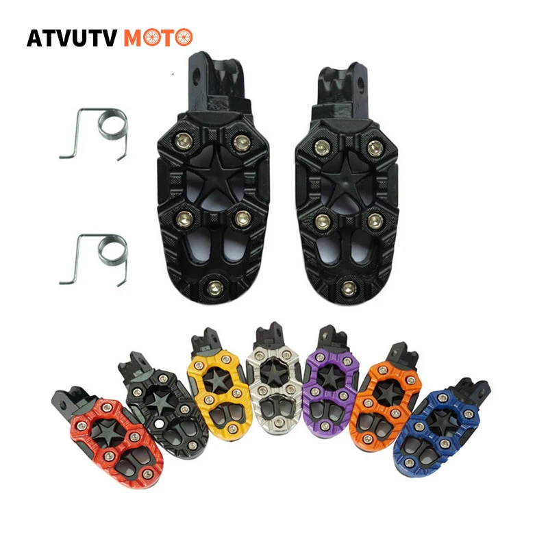 

1 пара, Универсальные Металлические подножки для мотоцикла, 8 мм