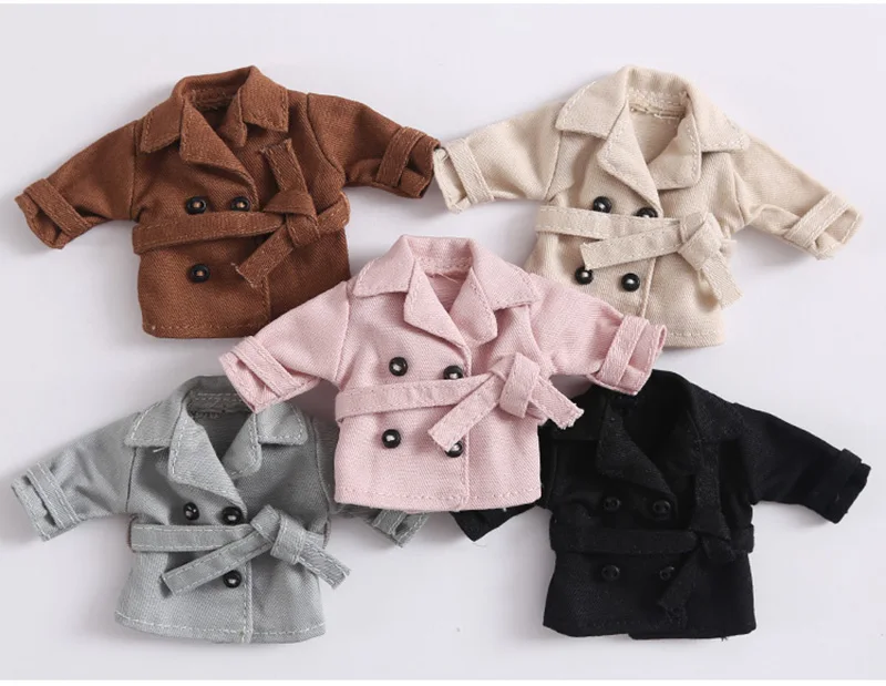 Новинка (жакет для куклы) Модная крутая Кукла Одежда Хлопок вино пальто Для Куклы
