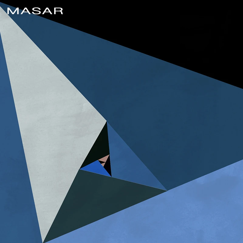 Креативные геометрические большие треугольные вращающиеся настенные цветные