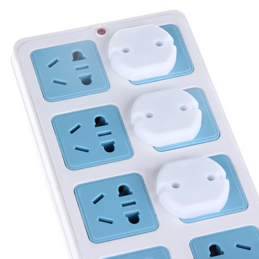 10pcs/lot Electric Anti Shock Plugs Protector Cover EU Power Socket Electrical Outlet Baby Kids Child Safety Guard Protection images - 6