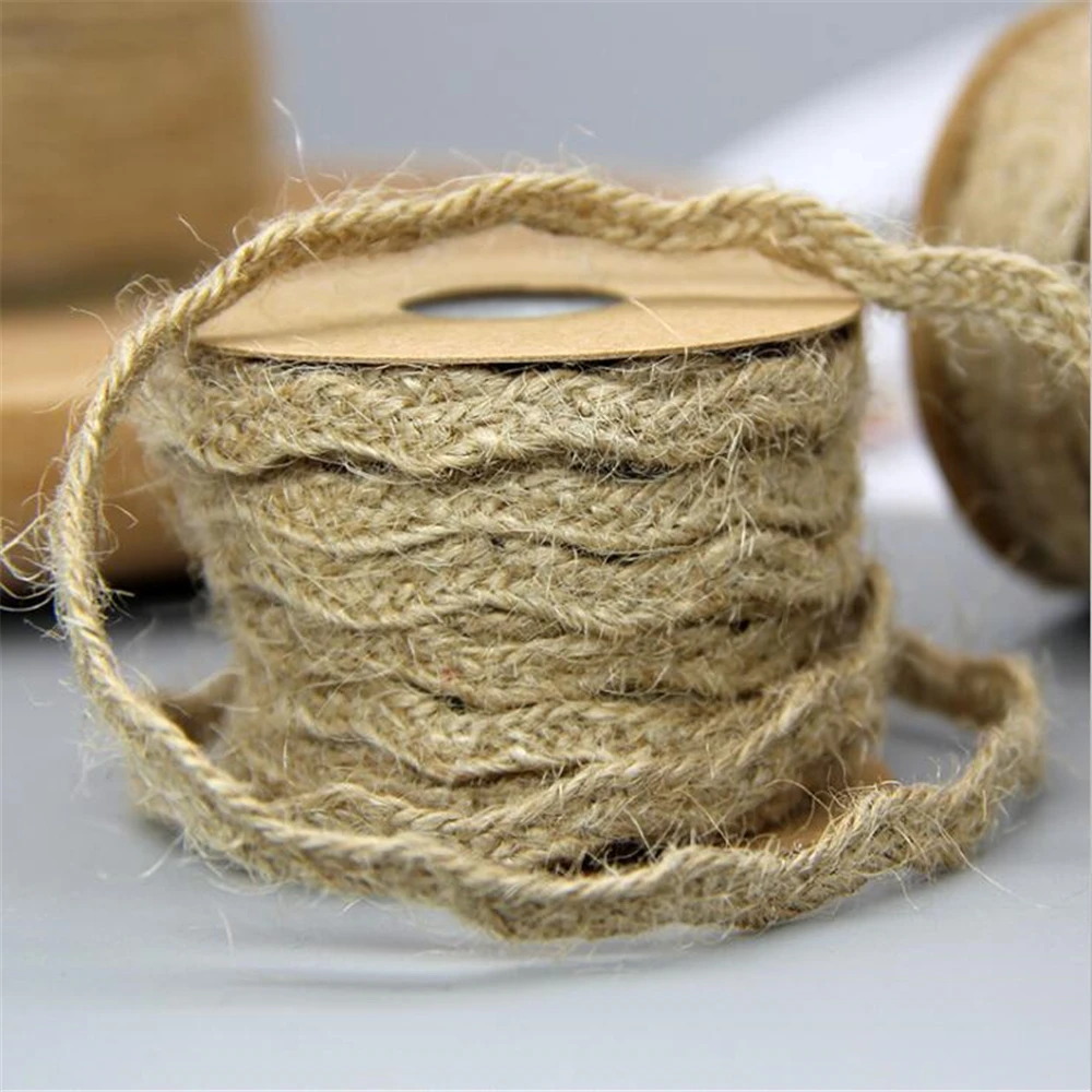 5 м шпагат джутовый В наборе джуготовый ремешок пеньковая веревка вечерние