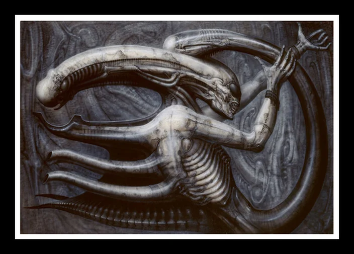 Идеальный постер JL и принты Hr Giger Li II инопланетянин ужас Искусство ретро живопись