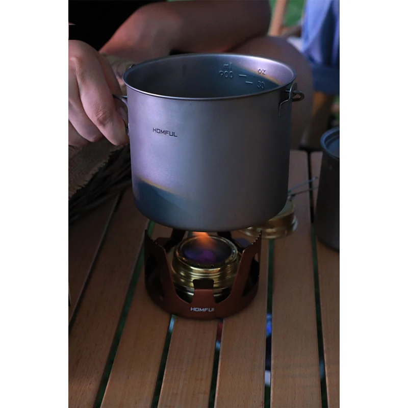 Походная посуда 1100 мл титановый подвесной горшок портативный складной для