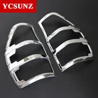 Хромированные автомобильные аксессуары, накладки на задние фонари для Ford Ranger T6 T7 T8 2012-2019