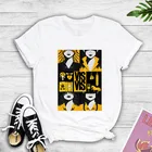 Футболка женская летняя с коротким рукавом и графическим принтом