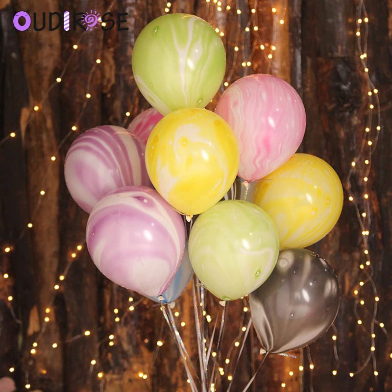 Шарики с мраморным агатом 12/10 дюймов украшение для свадебного фестиваля