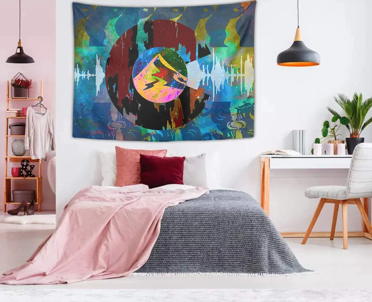 Настенный гобелен цветной флаг красочный королева|Декоративные гобелены| |