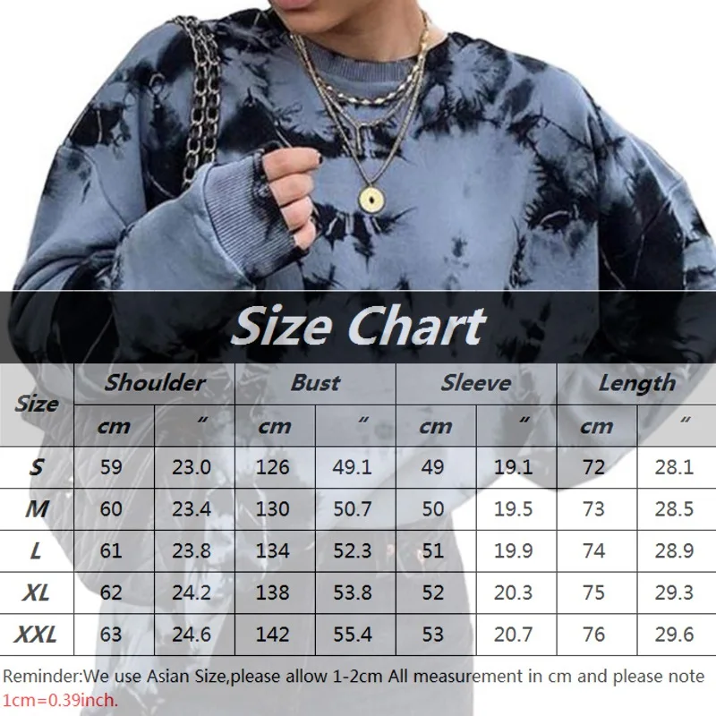 

Elegant Autumn And Winter Street Temperament European And American Women's Pullover Round Neck Tie-dye Loose Women's Sweater