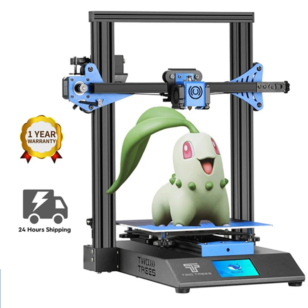 Twotrees-impresora 3D Twotrees Blu-3 V2, dispositivo de impresión de alta precisión, con controlador silencioso TMC2225, Prusa i3, pantalla táctil TFT a Color de gran tamaño