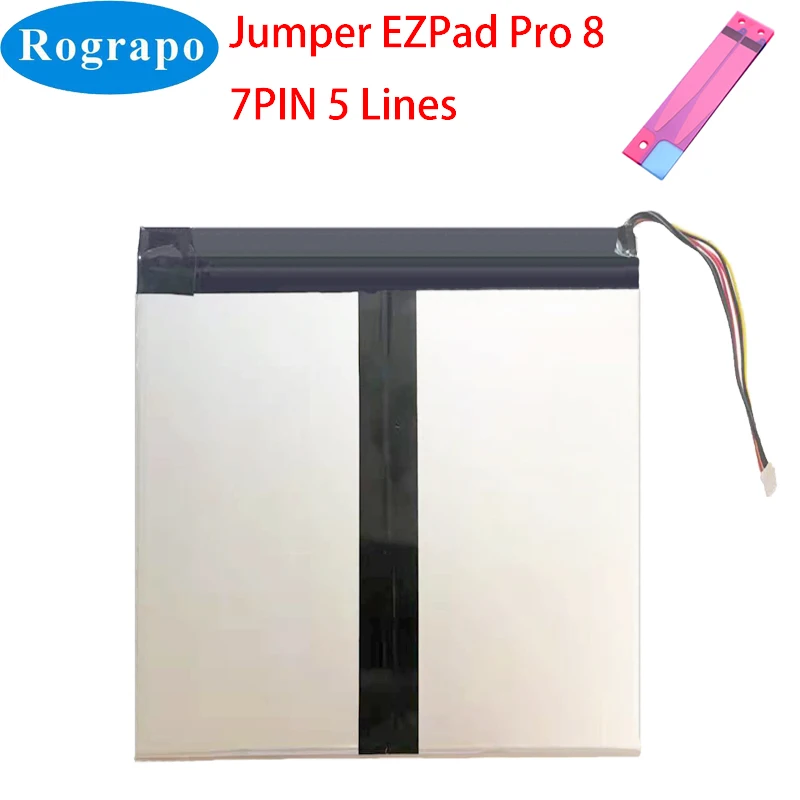 Ezpad Pro8 Tablet pc Bateria para Jumper Ezpad Pro Recarregável Acumulador Fio Plug Novo 7.6v 5000mah Bateria e energia extra p/ tablet