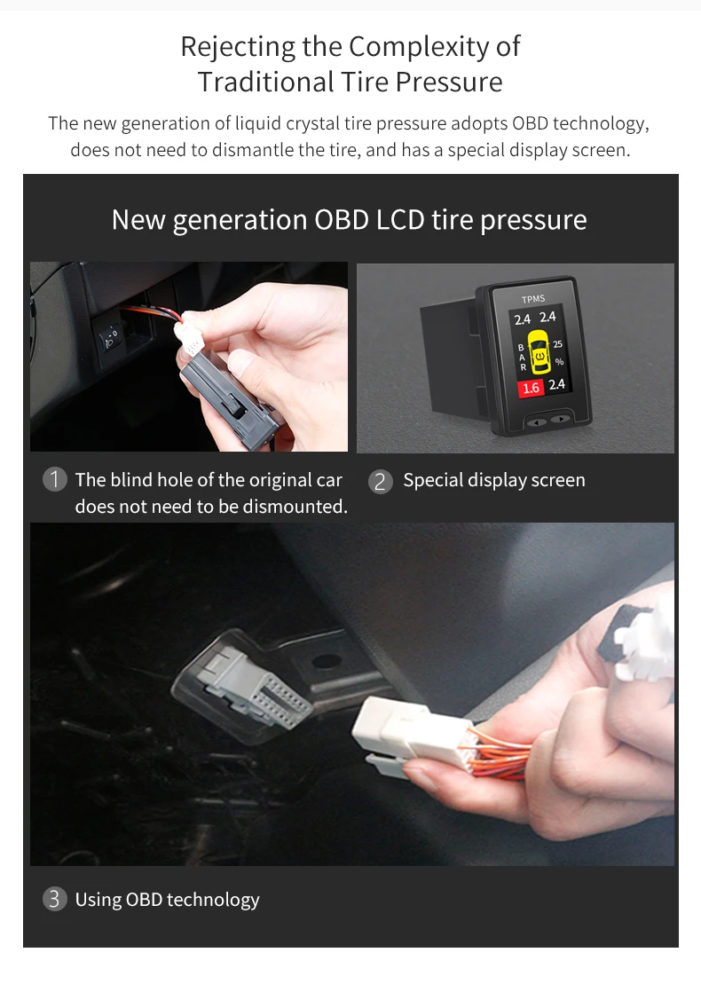 ЖК-дисплей TPMS OBD для CRV/08-12Accord 8 gen/старый Fire 2gen старый город/12-15ElySion 12-15 new Civic 07-11CRV