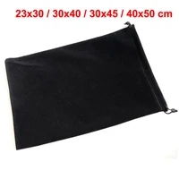 the largest 2530 3040 3045 4050 cm big size black drawstring velvet bag for gift large packaging pouches retail from 1 pc