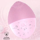 массажер для лица ультразвуковой скрабер чистка лица Силиконовая электрическая щетка для очищения лица, 3 цвета, Вибрационный очиститель лица, инструменты для ухода за кожей лица, массажер для омоложения