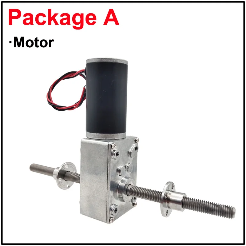 Реверсивный мотор червячный с автоблокировкой 12 В 24 постоянного тока M8 двойной