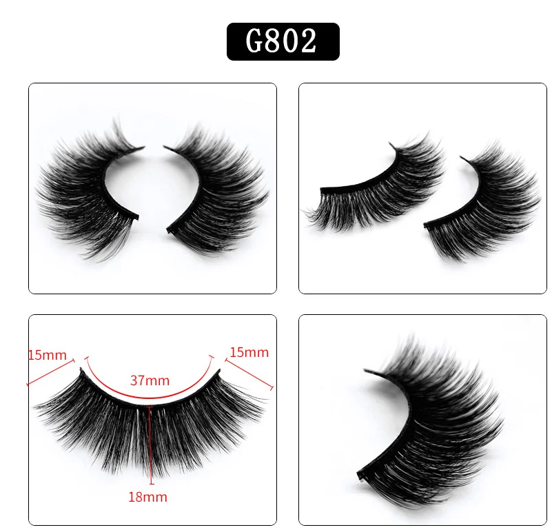 5 пар ресниц 3d норковые ресницы натуральные длинные 1 коробка см-1 см накладные