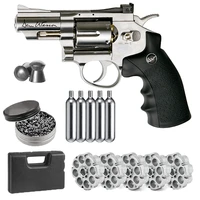 smith revolver air gun five 2 carbon dioxide bullets and a pack of 500 carat lead bullets home decoration metal wall sign