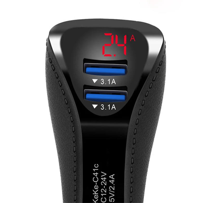 Цифровое автомобильное зарядное устройство с двумя USB-портами |