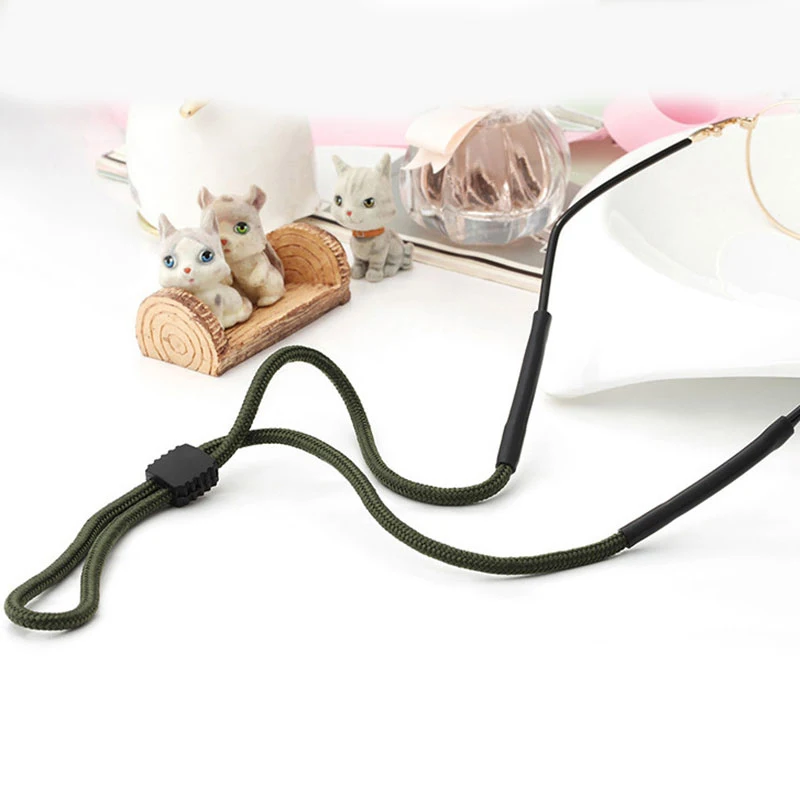 

Adjustable Sport Eyeglass Chain Sunglasses Cord Lanyard Eyeglass Holder Rope Polyester Cord Elastic Glasses Neck String Strap