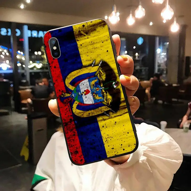 

Colombia Flag International flag Phone Case for iPhone 11 12 mini pro XS MAX 8 7 6 6S Plus X 5S SE 2020 XR shell