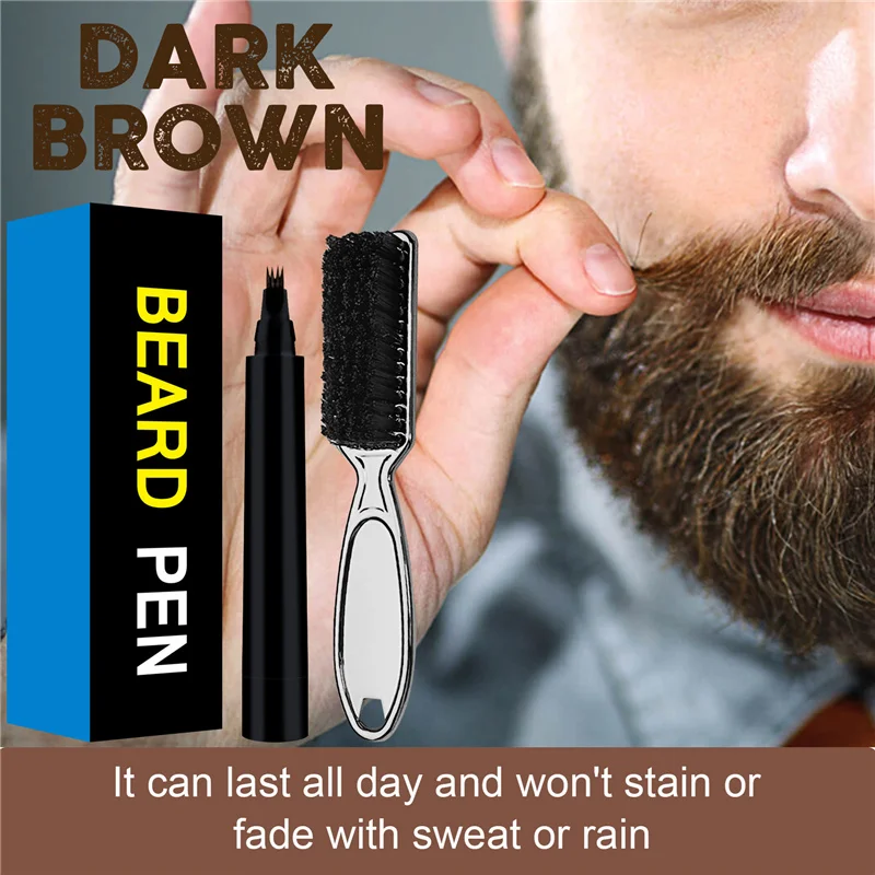 Борода ручка заполнения набор парикмахерских карандаш с верхней частью для