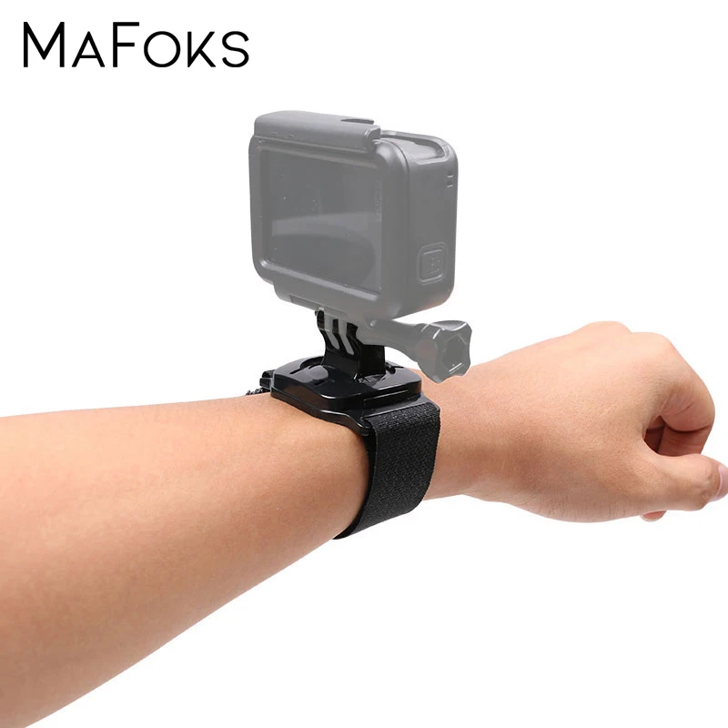 Ремешок на запястье для камеры с поворотом 360 градусов Gopro Hero 9 8 7 6 5 4 3 + аксессуары