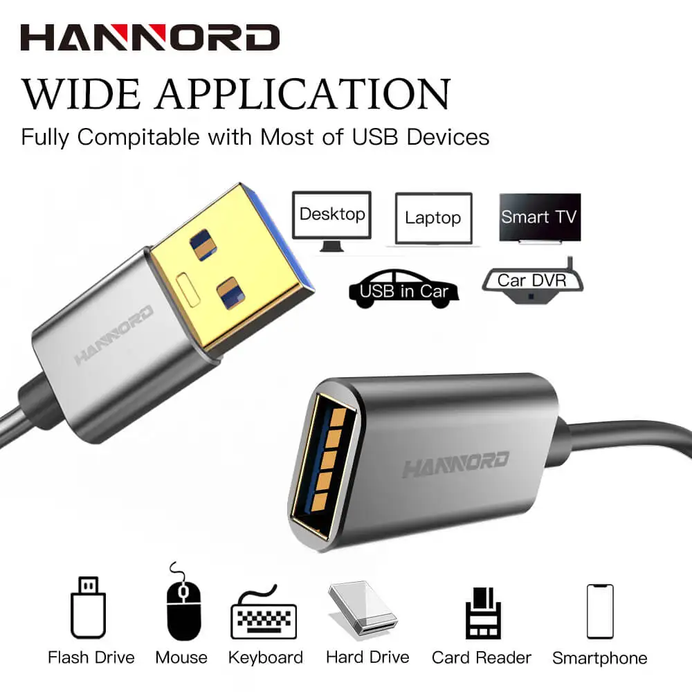 Кабель удлинитель Hannord USB 3 0 штекер гнездо|Кабели передачи данных| |