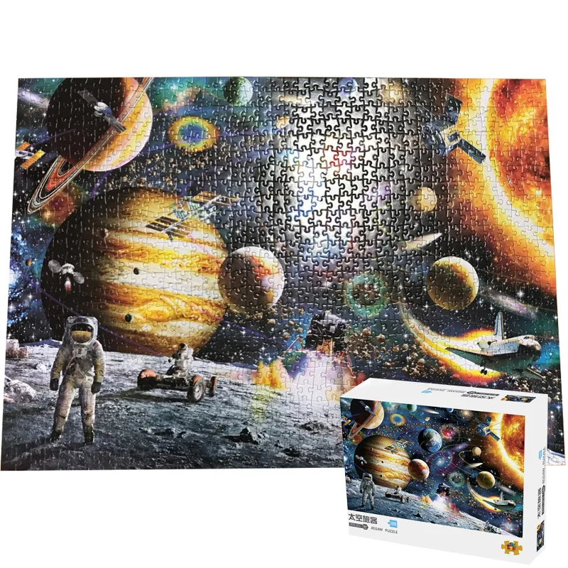 Головоломки 1000 штук для взрослых космическое путешествие Puzle Brain Pazzle Toy Puzzle |