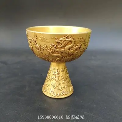 Изысканная латунь (двойные зеркальные бусины. Бокал) маленькие украшения для