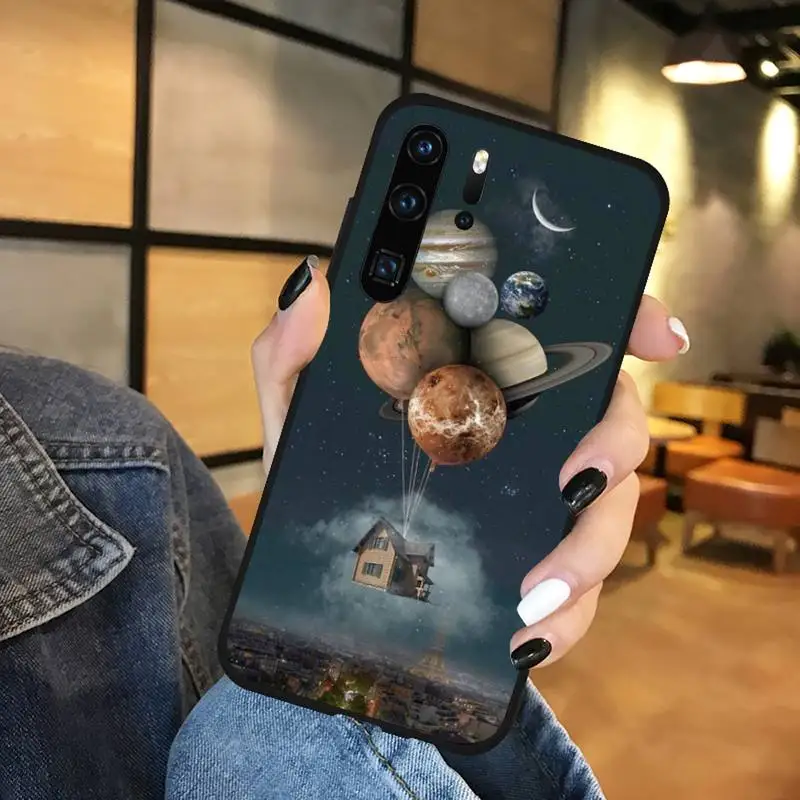 

Space Planets Earth Mars Phone Case Funda For Huawei P9 P10 P20 P30 Lite 2016 2017 2019 plus pro P smart