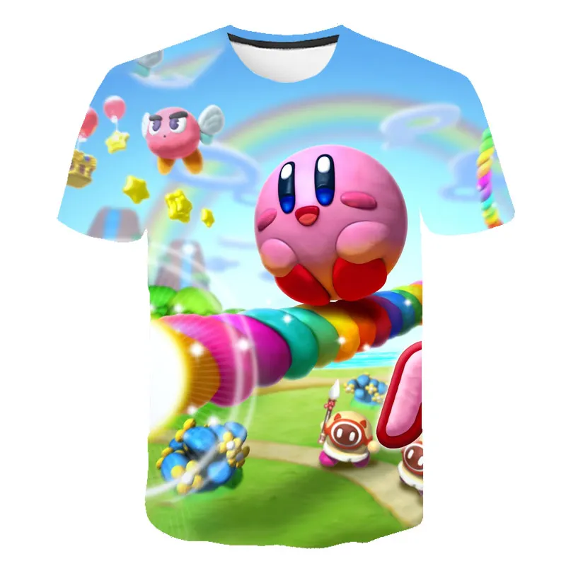 

2021 Mother's Day Party Time Kawaii 3D Print Boys T-Shirt Cartoon Kids T Shirt Girls Summer Top Children Casual tshirt apparel