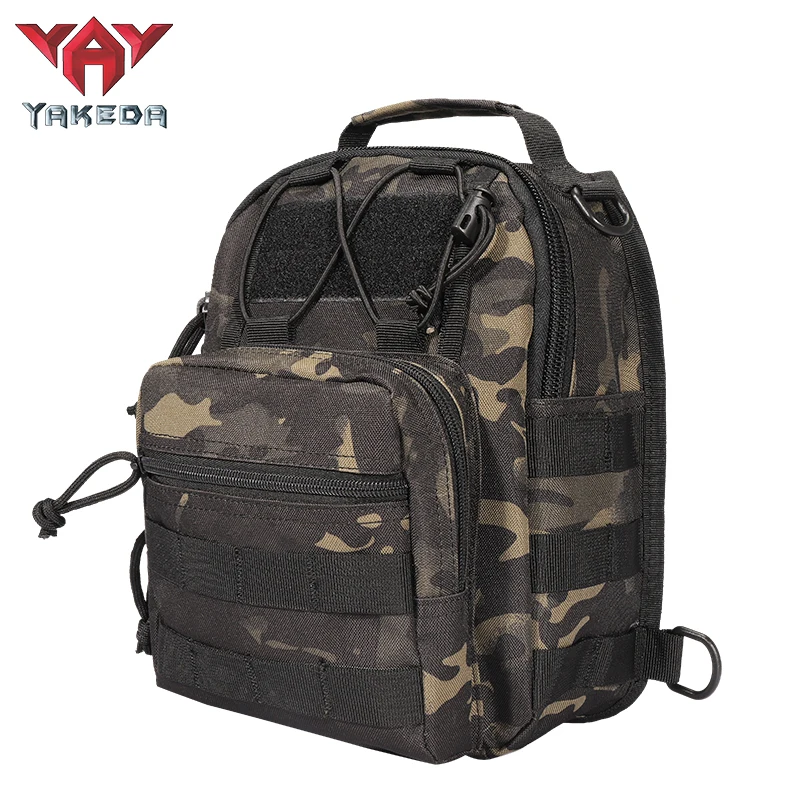 Yakeda 14 Colors Crossbody Shoulder Bag Outdoor Waterproof Cycling Sport Military Tactical Chest Bag For Men