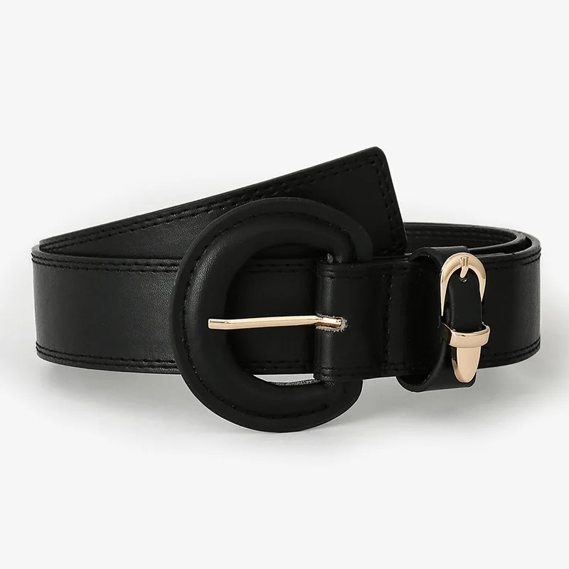 

New Women's Belt Designer Ladies Belt Solid Pin Buckle Fashion All-match Luxury Brand Belt Jeans Dress Belt Women