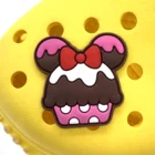 1 шт. Симпатичные Мультяшные украшения для торта на день рождения, подвески для детской вечеринки, подарки, украшения для тапочек с отверстиями, украшения из ПВХ, Кроксы, пряжка