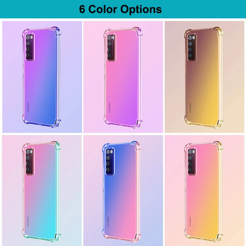 

Soft TPU Silicone Cover Phone Case For Huawei P40 Lite E Nova 2i 7 Pro SE Honor 10 8A 8S 8C 8X P Smart Z Plus Y6S Y9S 2019 Coque