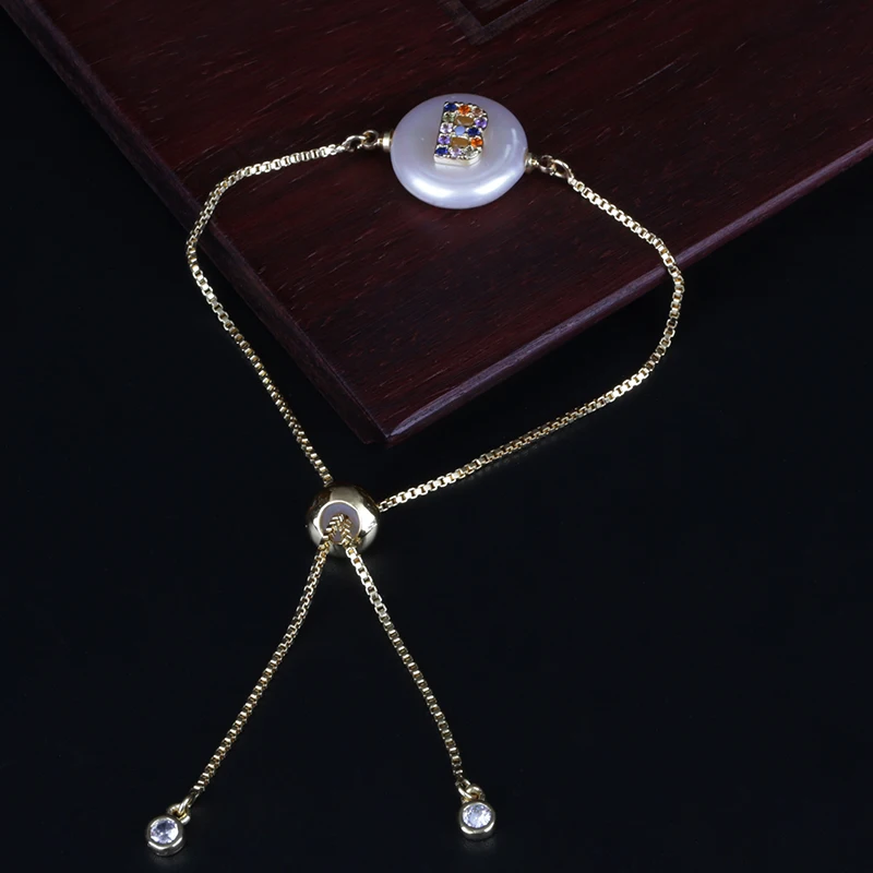 Смешанные цвета cz Начальная 26 Алфавит БУКВЕННОЕ имя Очаровательная монета