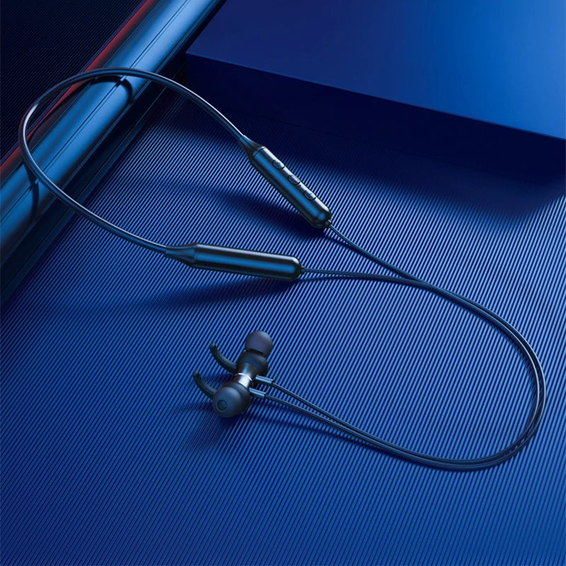 

Wireless Sports Headset Bluetooth Metal Heavy Bass 5.0 Stereo Bilateral 2 10 M For Internet Bar AAC Line Type Dynamic Magnetic