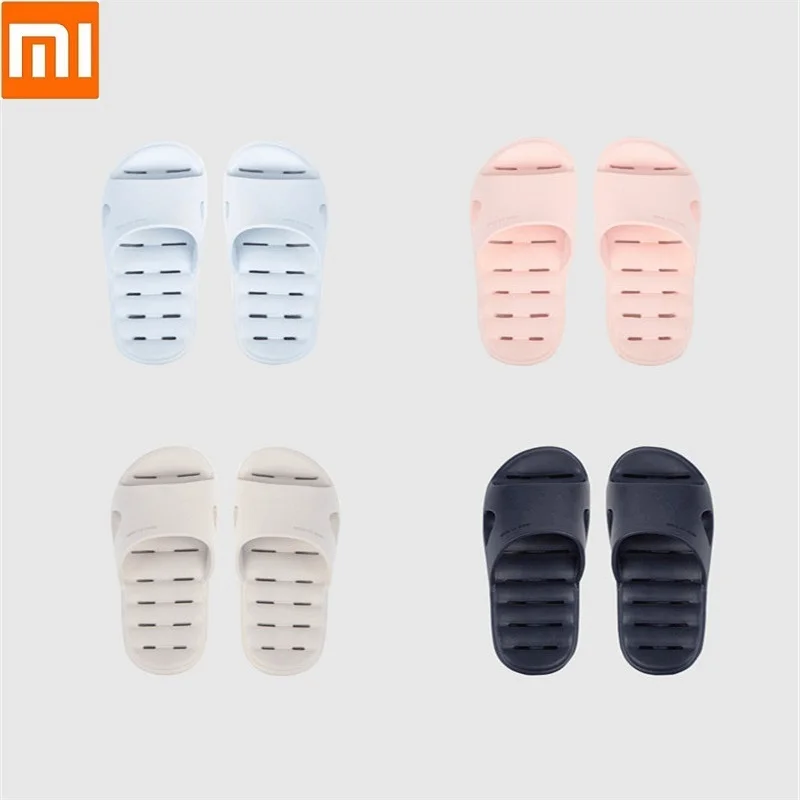 Xiaomi/Новинка; домашние Тапочки для ванной; тапочки с мягкой нескользящей подошвой для мужчин и женщин; Домашние Нескользящие тапочки