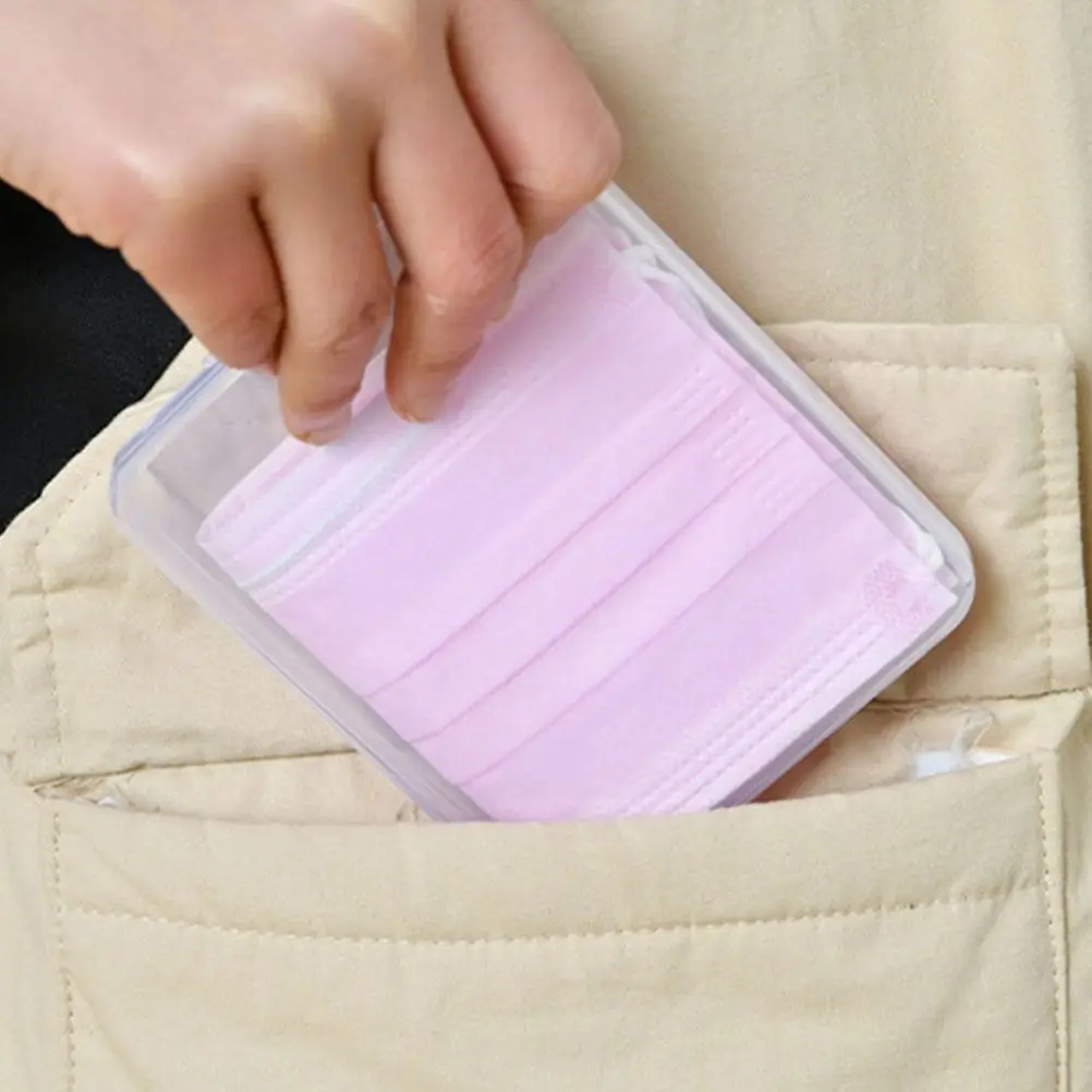 3 шт. коробка для масок мелкие предметы мелочей маски пластиковая хранения