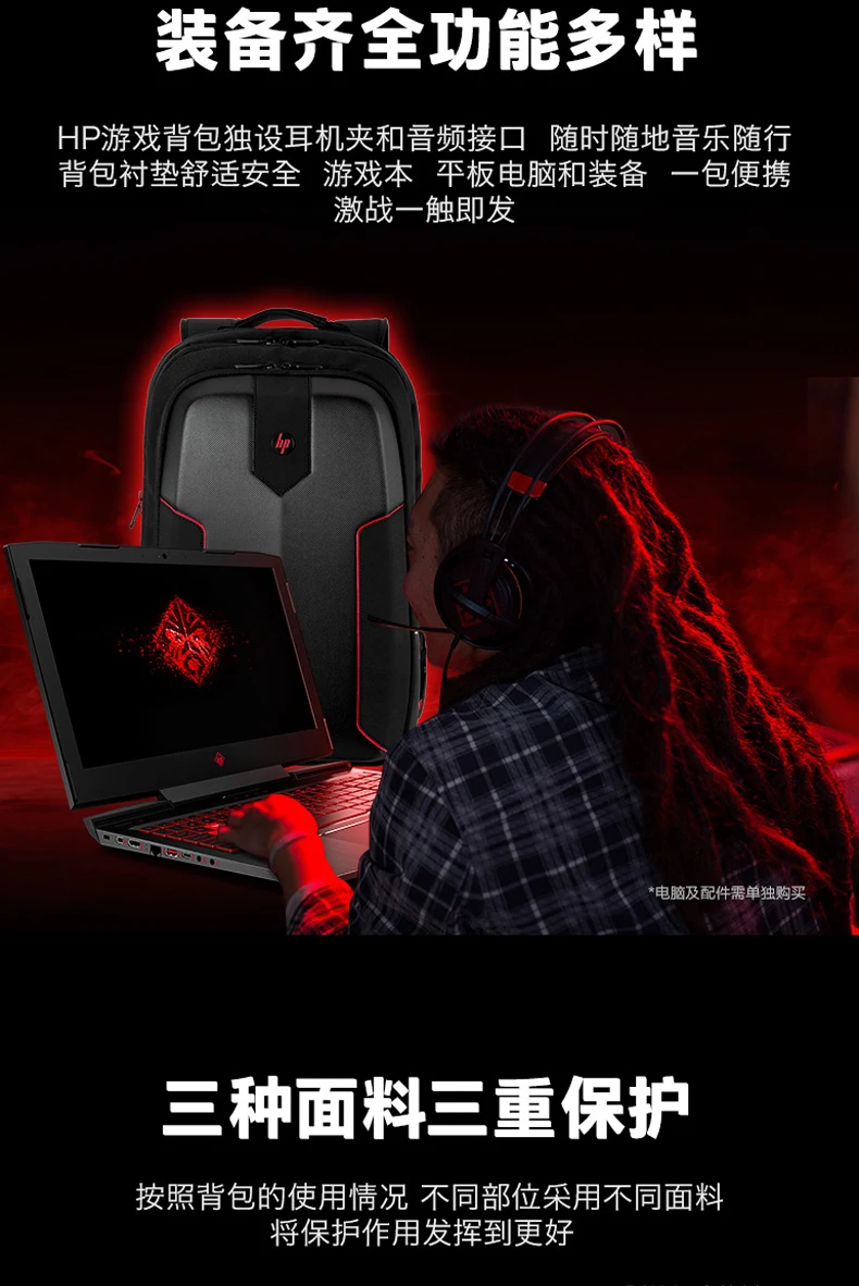 Новейший лучший 1:1 рюкзак для ноутбука подходит для hp ОСА 17,3 дюймов смарт-чехол для hp 15,6 дюймов защитная сумка