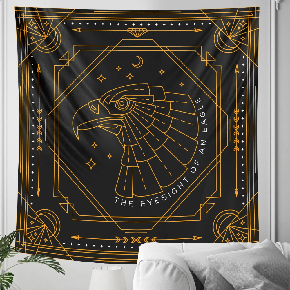 Психоделическая сцена животное домашнее Искусство декоративный гобелен ведро