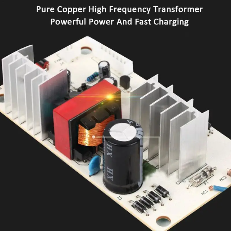 Зарядное устройство для ремонта аккумуляторов 12 В 6 А с ЖК дисплеем свинцово