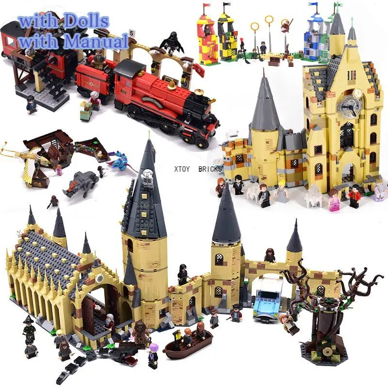

996pcs/set Harris Forbidden Forest Umbridge's Encounter Tower 4 Privet Drive Attack on The Burrow Hedwig Building Blocks Toys