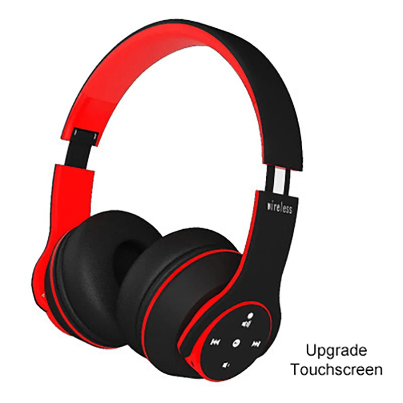 

3D HIFI Stereo Sport Bluetooth Headphone Touch Foldable Gaming Headset With Mic FM TF Card Noise Reduction Headphones