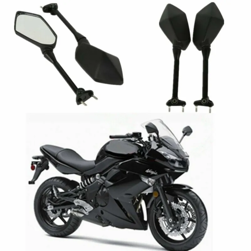 

Motorcycle Side Rear View Mirrors mirror For Kawasaki NINJA 650R ER6F ER-6F 2009-2016 400R 2010-2014 NINJA 1000 Z1000SX 11-14
