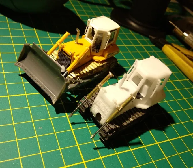 Набор для сборки бульдозера dasmicro Das87 DS87E07 HO Scale 1/87 734 с двумя двигателями | Игрушки и