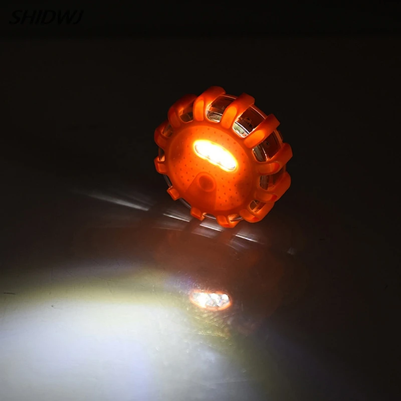 

1pc LED Road Flares Emergency Disc Safety Light Flashing Roadside Beacon Warning