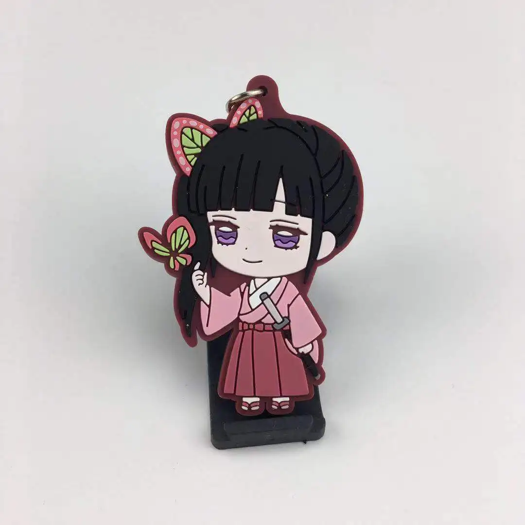 8 Аниме демон убийца Kimetsu no Yaiba резиновый брелок для ключей гоночные ремни Косплей - Цвет: 8