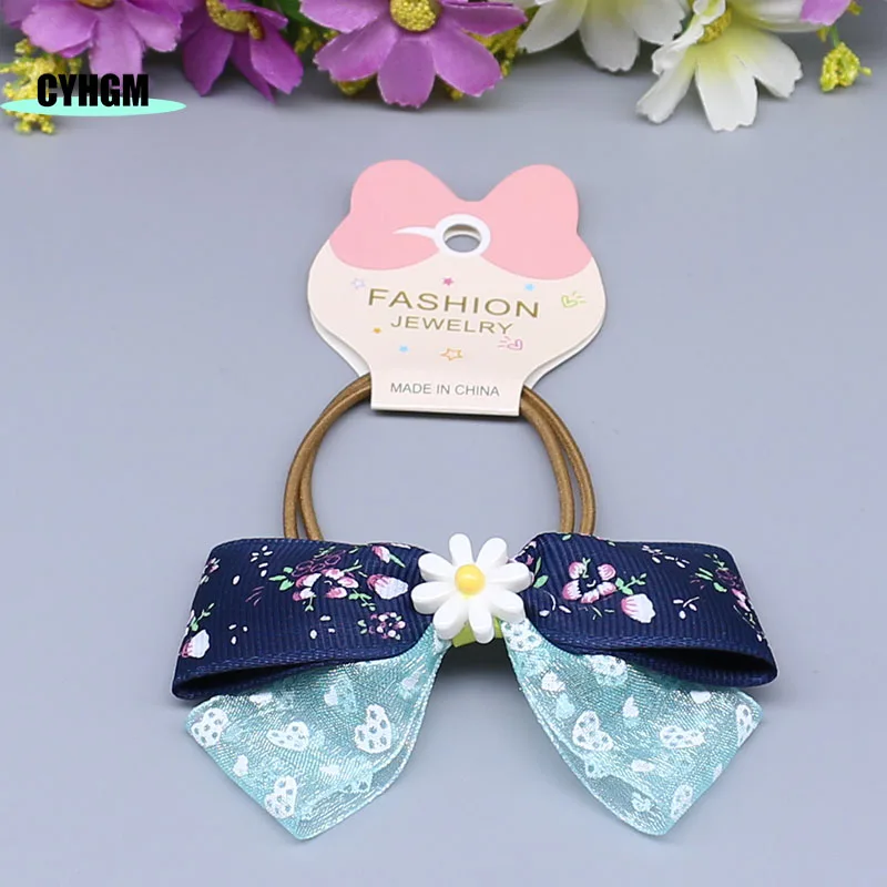 Новая мода корейский шелк резинка для волос аксессуары женщин резинки обтянутая