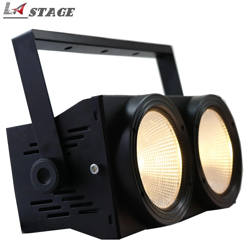 

Free Shipping Warm White LED COB Blinder Light High Power 2X100W LED COB Audience Light For Disco Dj KTV Studio Events Lighting